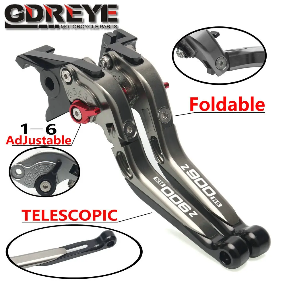 

Motorcycle CNC Folding Extendable Brake Clutch Levers For KAWASAKI Z900RS Z900 RS 2018-2021 2019 2020