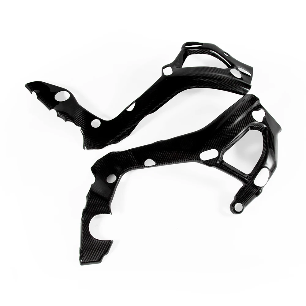 Новинка защитный чехол для рамы мотоцикла из углеродного волокна глянцевый 100%