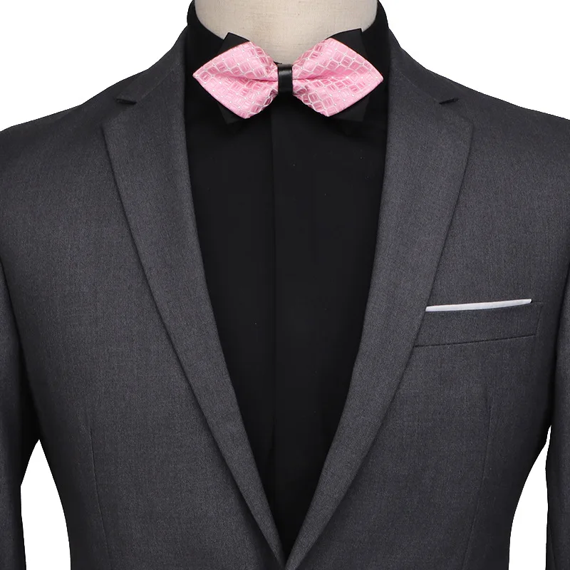 Linbaiway классический облегающий мужской костюм с бантом вечерние свадебные