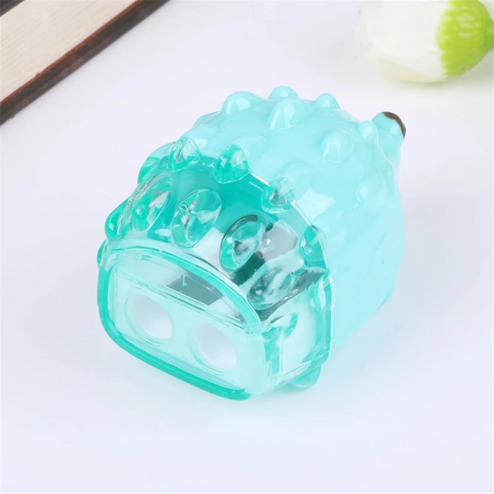 2 шт. точилка для карандашей в виде ежика мультфильмы студентов разноцветные