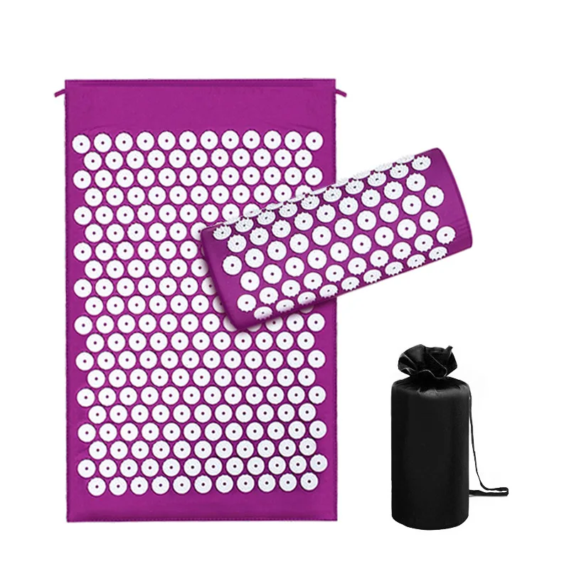 

Yoga Acupressure Mat Stress Relief Acupuncture Mat Sciatic Pain Massage Cushion Body Pain Back Acupuncture Massage Gym