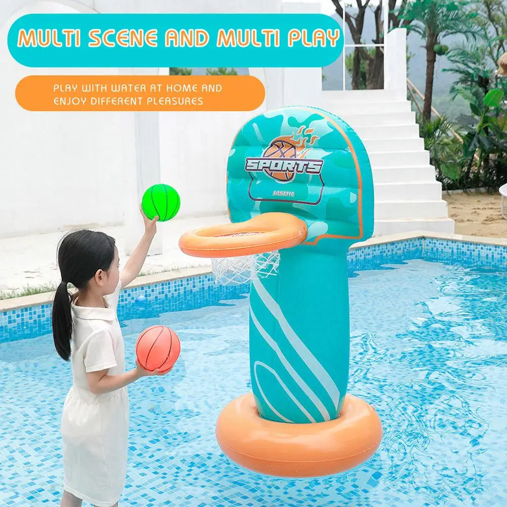 

Новые летние игрушки надувной бассейн вечерние поплавок Баскетбол Горки Водные Игры аттракционы Sports Interactive в форме баскетбольного мяча сте...