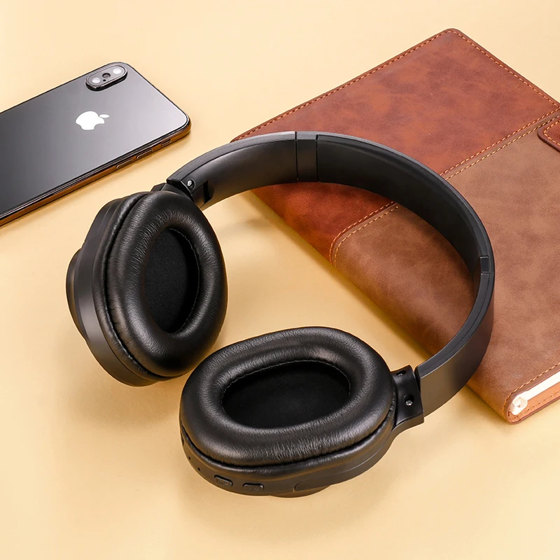Беспроводные Bluetooth наушники SANLEPUS портативная стереогарнитура с микрофоном для