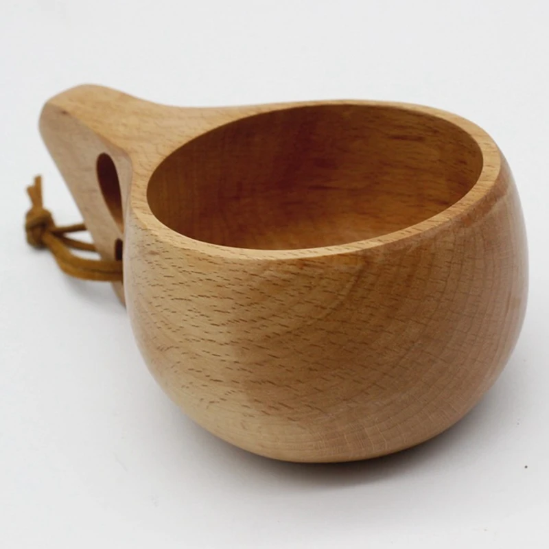 Портативная деревянная кружка ручной работы с молоком кофе пивом для питья