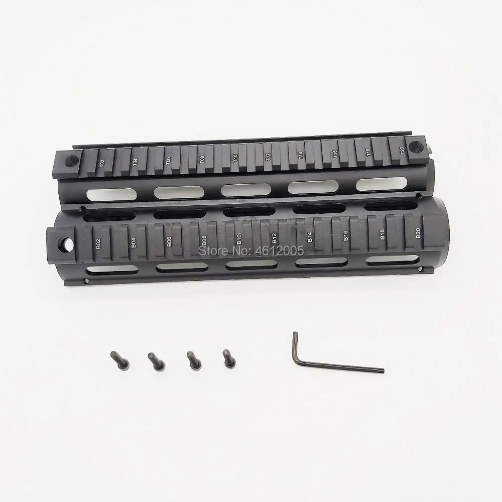 AR-15 падение в Quad Rail Два шт AR 15 Handguard Алюминий 9 дюймов для M4 M16 AR15 Handguard
