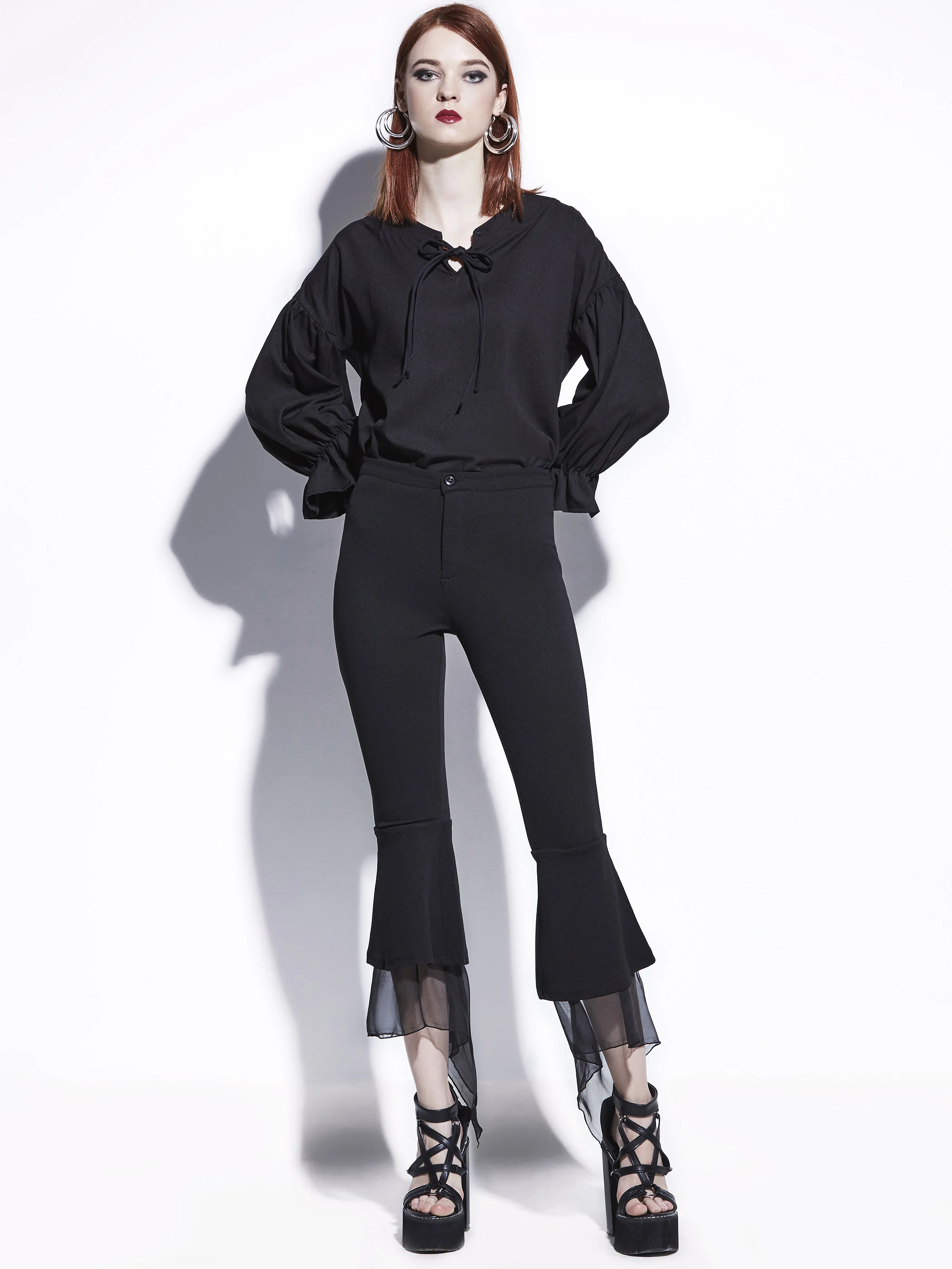 Летние Новые Взрывные модели шелковые роговые швы высокая талия студенческий