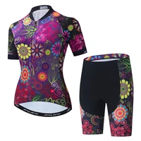 mtb bicycle clothes summer printing cycling jersey with bib shorts set maillot conjunto ropa ciclismo women bike cycling suit