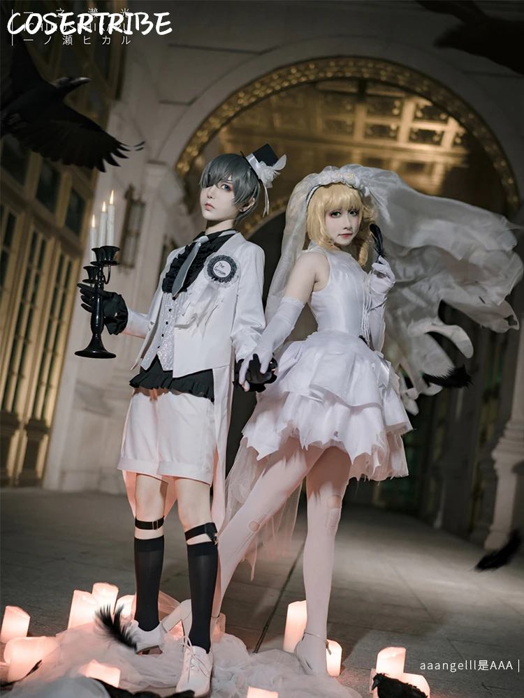 Свадебное платье с изображением черного Батлера Элизабет костюм для косплея на
