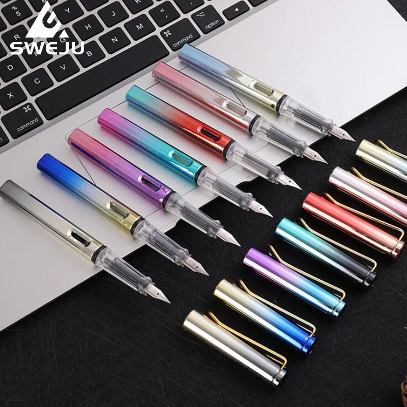 0 5 мм Роскошная перьевая ручка милые цветные ранцы школьные и офисные