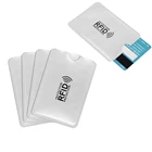500 шт.компл. 13,56 МГц Защита IC-Карты NFC экранированный чехол для карт Защита RFID экранированная втулка для карт предотвращает несанкционированное сканирование