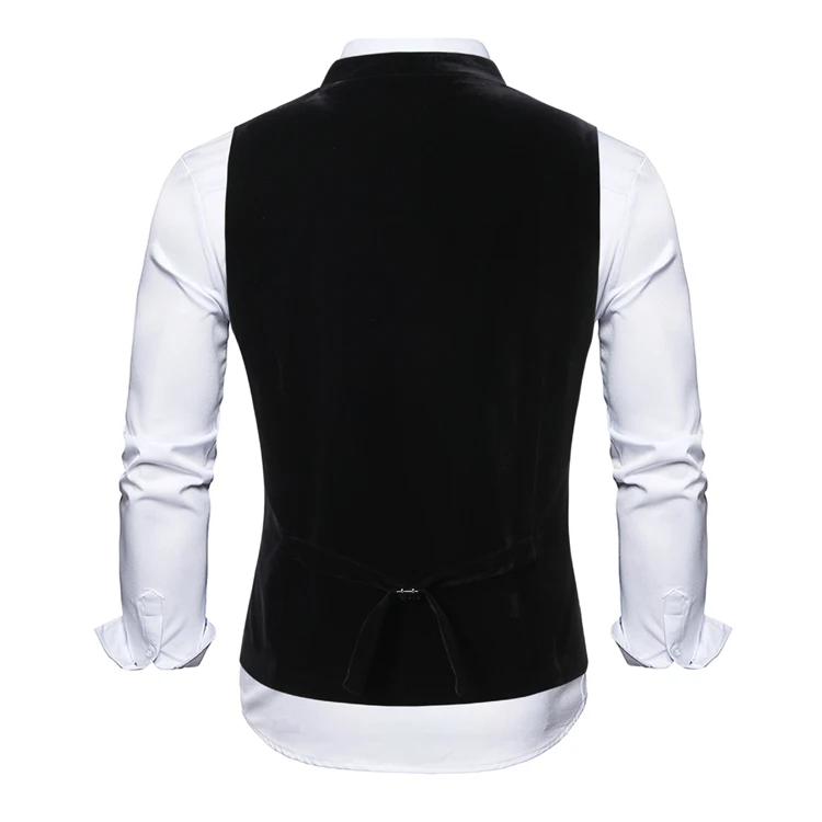 High Quality Mens Vests Black Groomsmens Vest Custom Made Size and Color Four Buttons Wedding/Prom/Dinner Waistcoat Formal | Мужская