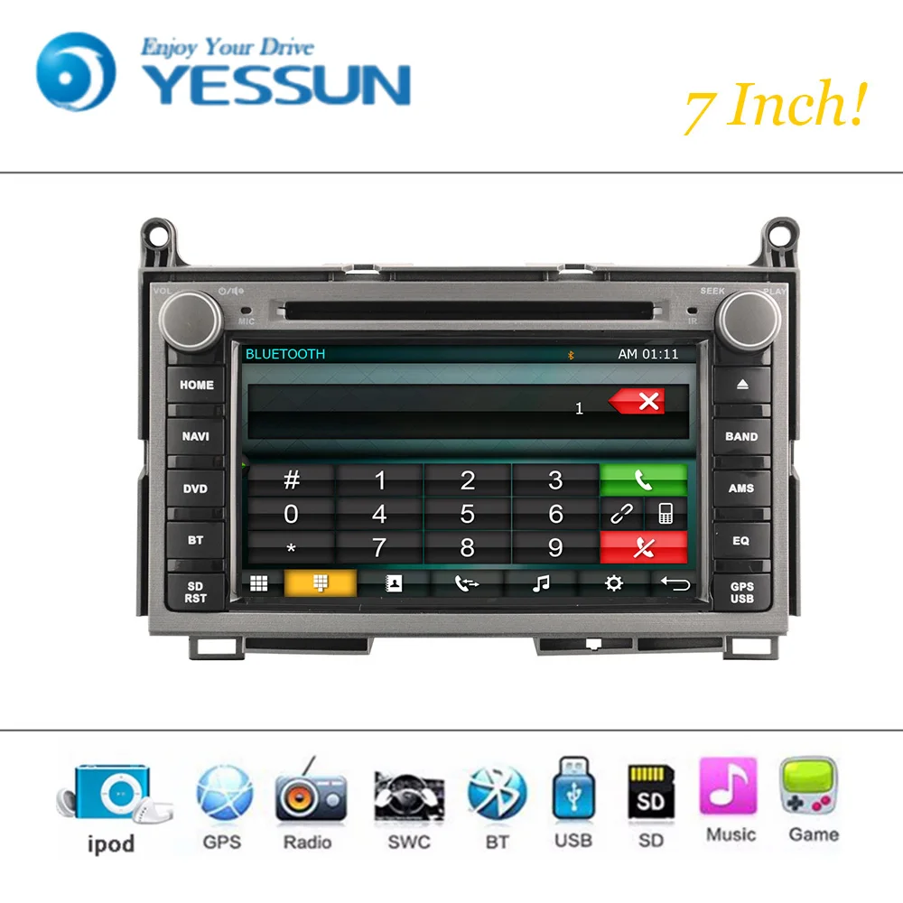 Автомобильный DVD плеер Wince система для Toyota Venza автомагнитола стерео GPS навигация