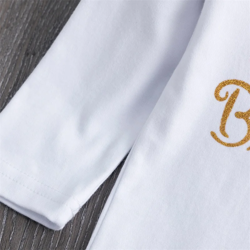 Зимние Детские комплекты с длинными рукавами Одежда для новорожденных девочек