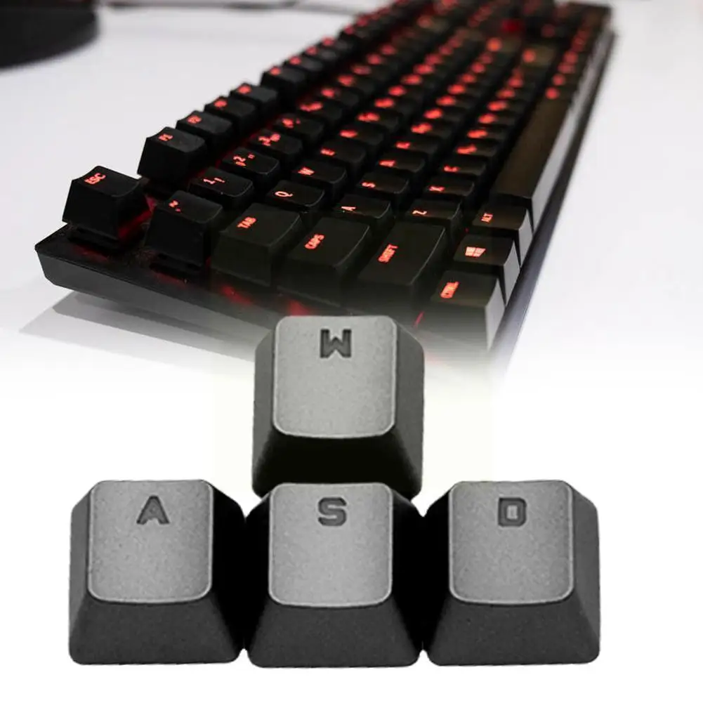 

WASD Keycaps for Logitech G710 Mechanical Keyboard Keycaps Gaming Keyboard Key Cap DIY Black Key Caps Gaming Accessories C2U0