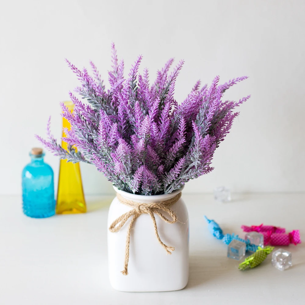 

1PC Provence Lavender Home Decoration Accessories Vase Decoration For Wedding Home Artificial Flowers Christmas Fake Plant