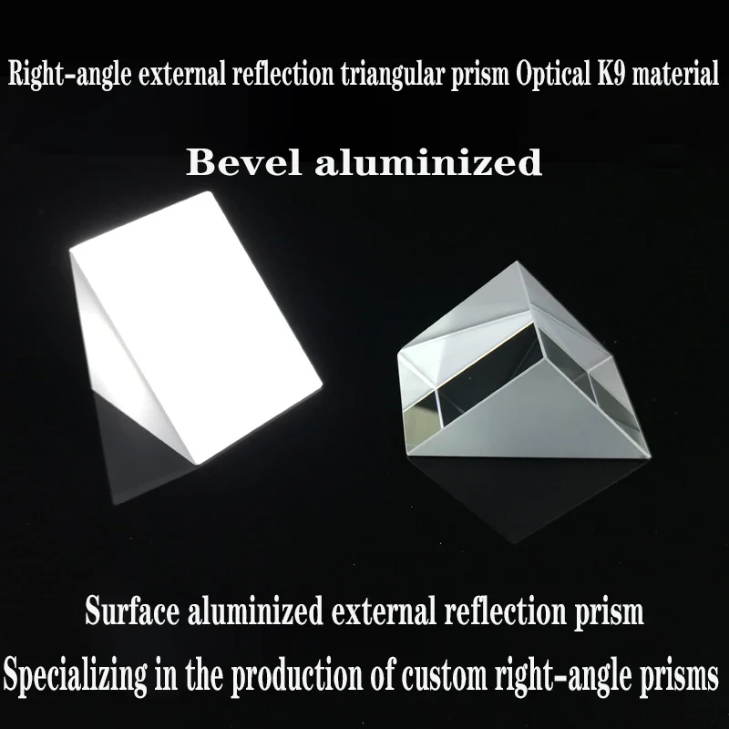 

30X30X30MM Optical Glass Prisms Equilateral Triangle Right Angle K9 Prisms Lens Optics Right Angle External Reflecting Prism