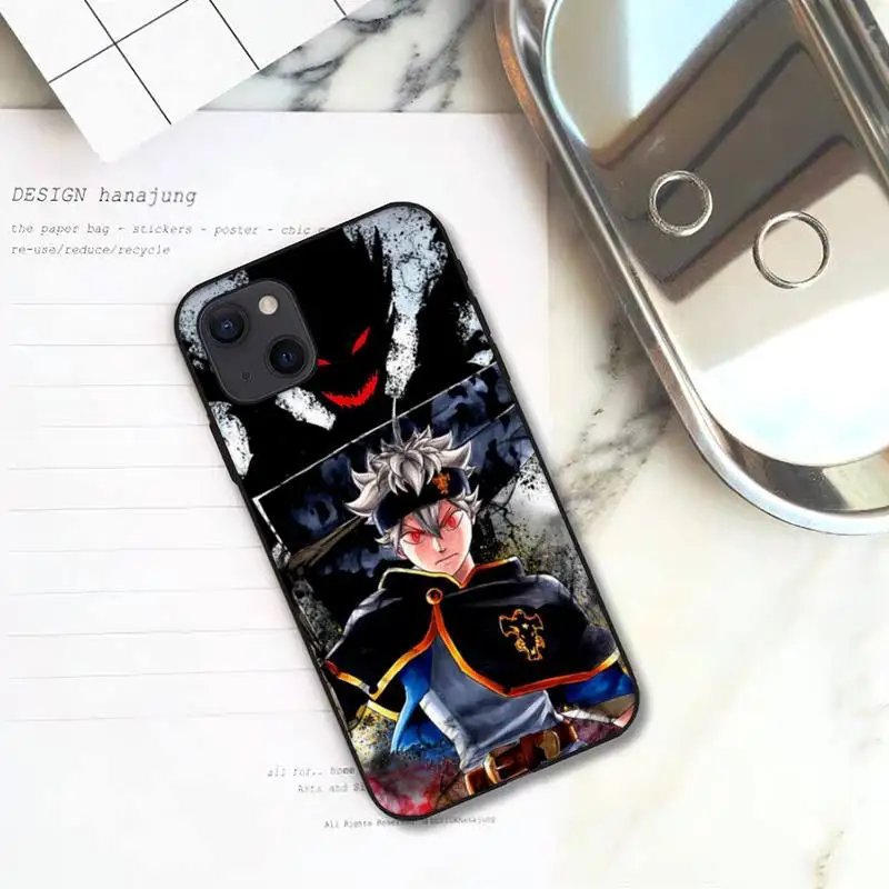 Чехол для телефона с аниме черным клевером iPhone 11 12 Mini 13 Pro XS Max X 8 7 6s Plus 5 SE XR |