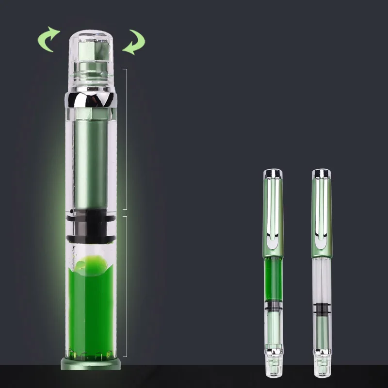 Прозрачная авторучка большой емкости 0 38 мм чернильные ручки dolma kalem Caneta