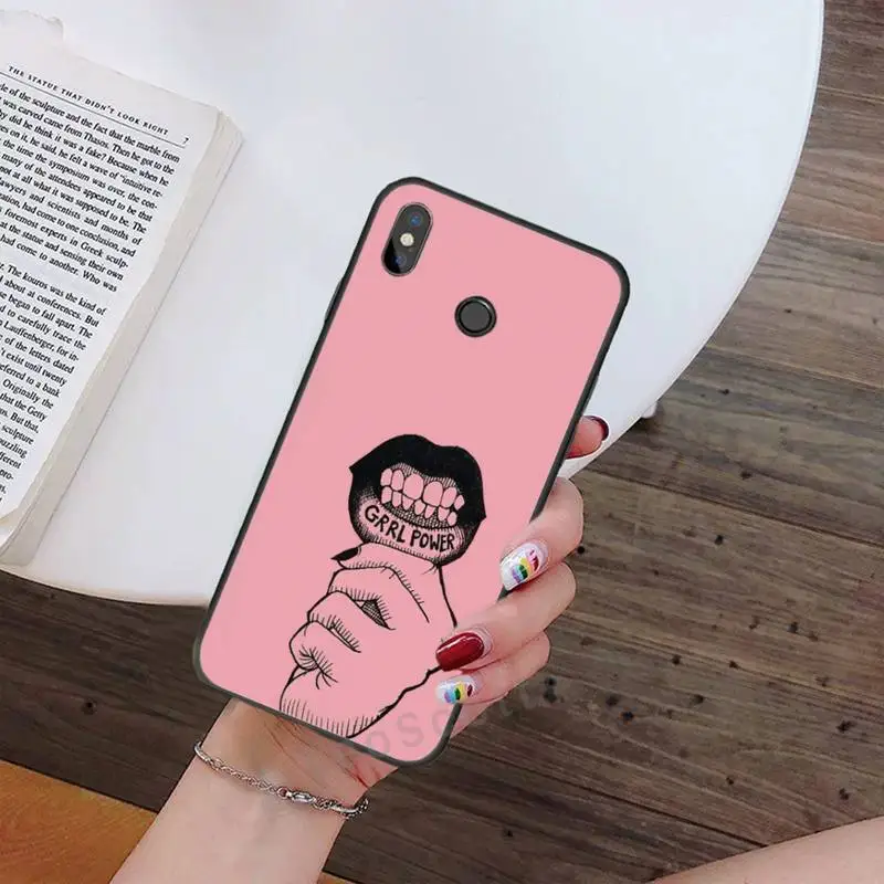 

Feminism feminist girl power Phone Case For Xiaomi Redmi note 7 8 9 t max3 s 10 pro lite funda shell coque cover