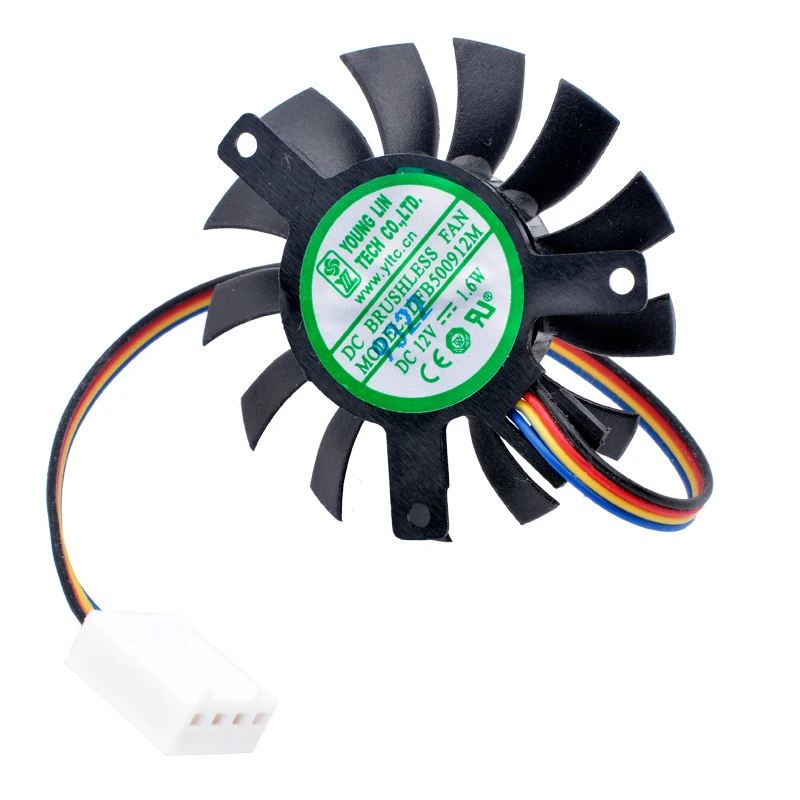 Passo do Furo Controle de Velocidade Ventilador de Refrigeração para Roteador Diâmetro 35x35x27mm 4 Fios 4pin Pwm Macio Dfb500912m Dc12v 1.6w 45mm