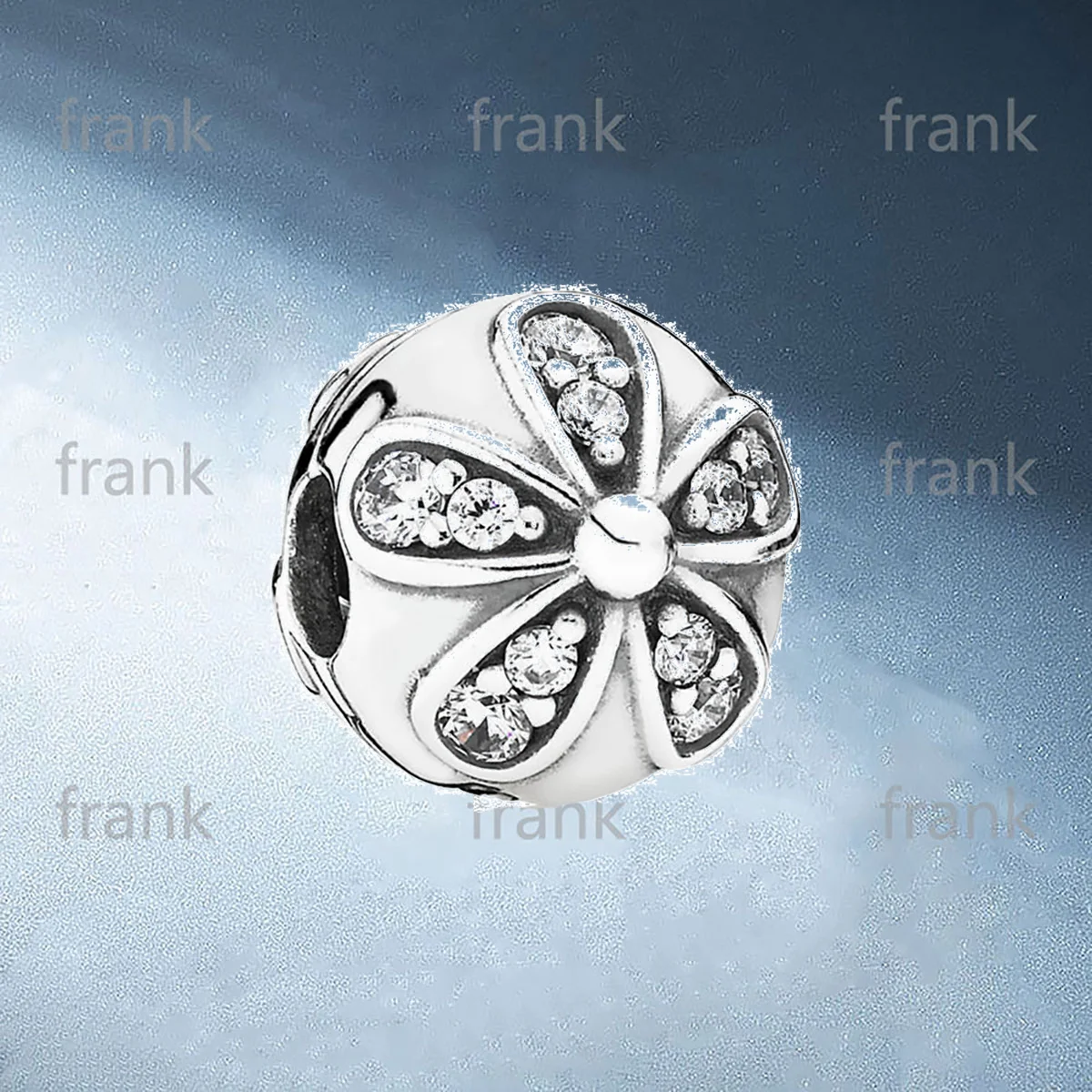 

791493CZ DAZZLING DAISIES CLIP
