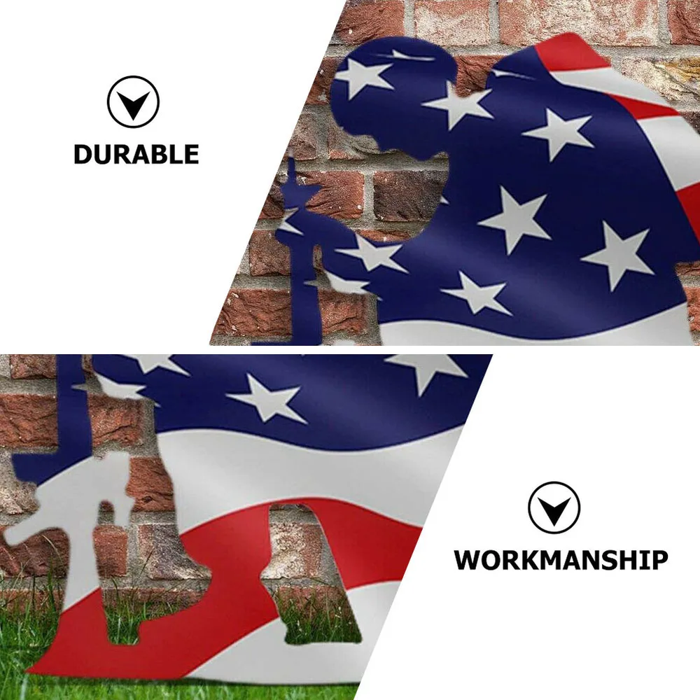 

1Pc Outdoor Garden Adornment Independence Day Decoration Yard Layout Prop