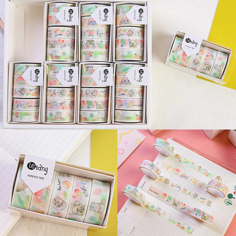 5 шт./упак. Гарри Мышь милый набор декоративного скотча васи DIY Скрапбукинг