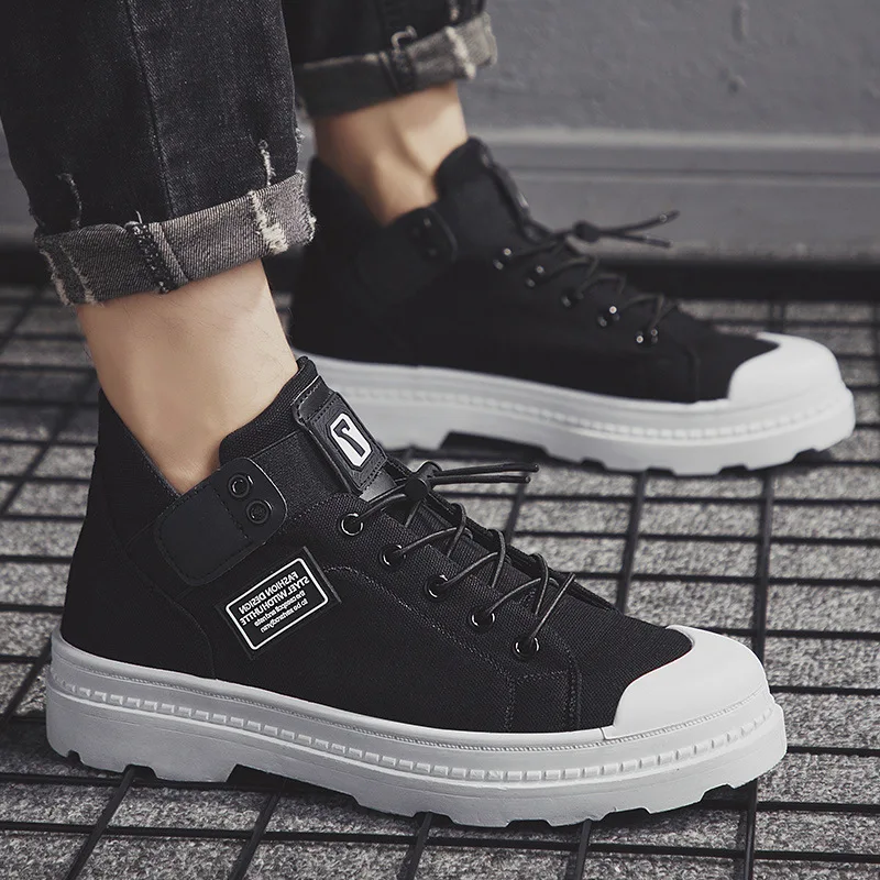 Мужская парусиновая обувь цвет белый черный серый мужские кроссовки