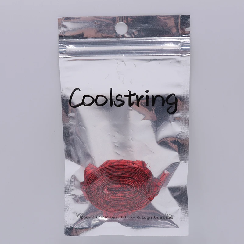 

Coolstring 7MM Red Black Thunder Pattern Heat Transfer Printing Shoelace Unisex For Trendy Shoe Easy Bootslace Walking Soft Cord