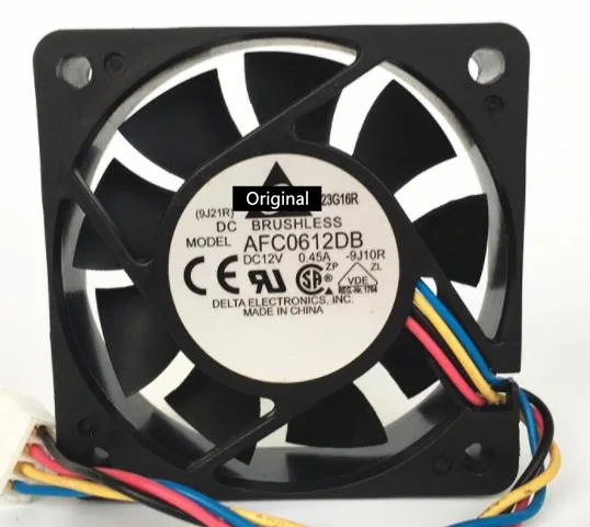 Original new 100% working AFC0612DB-F00 60x60x15mm Cooling Fan, 7200 RPM, 29.24 CFM, 47.5 dBA PWM 4-pin connector