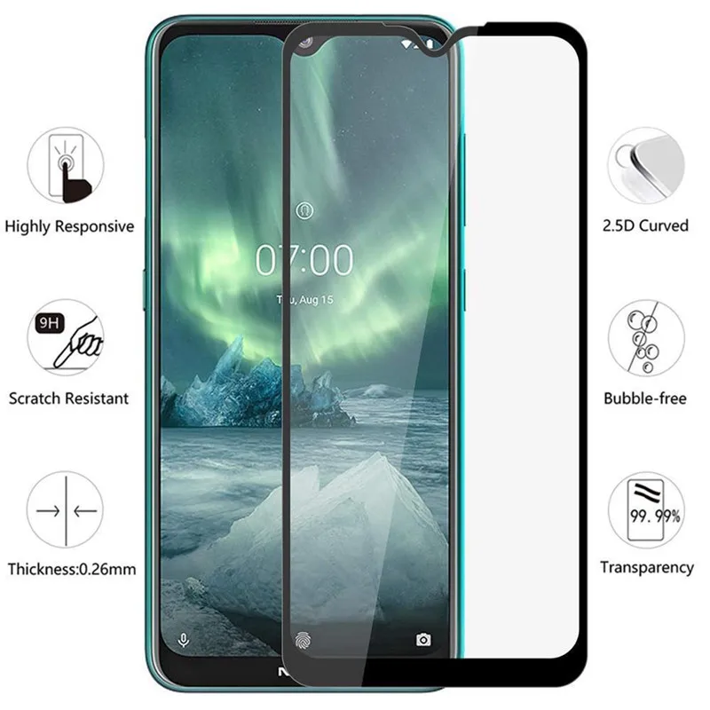 Защитное стекло 2-в-1 для камеры NOKIA 2 3 6 7 nokia2.2 nokia3.2 защитная пленка из закаленного