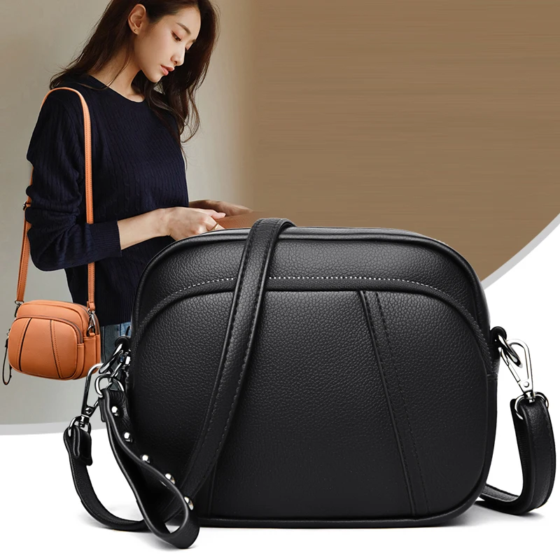 

Vintage Women Bag 2021 Soft Leather Luxury Handbags Women Bags Designer Female Small Messenger Shoulder Bag Flap Sac A Main