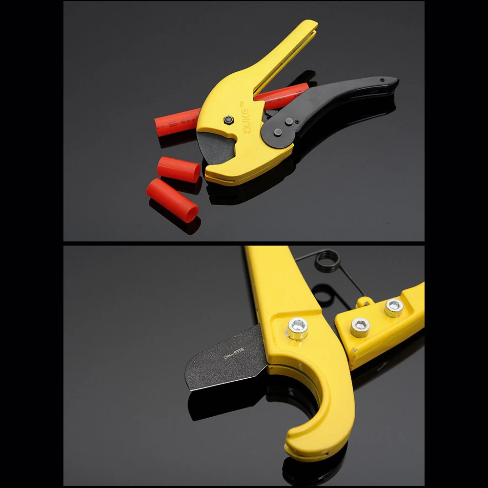 

PVC Pipe Cutter 36mm 42mm 64mm Aluminum Alloy Body Ratchet Scissors Tube Cutter PVC/PU/PP/PE Hose Cutting Hand Tools