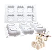 6 hole cloud silicone cake mold for baking mousse chocolate sponge moulds pans cake decorating tools accessories moule