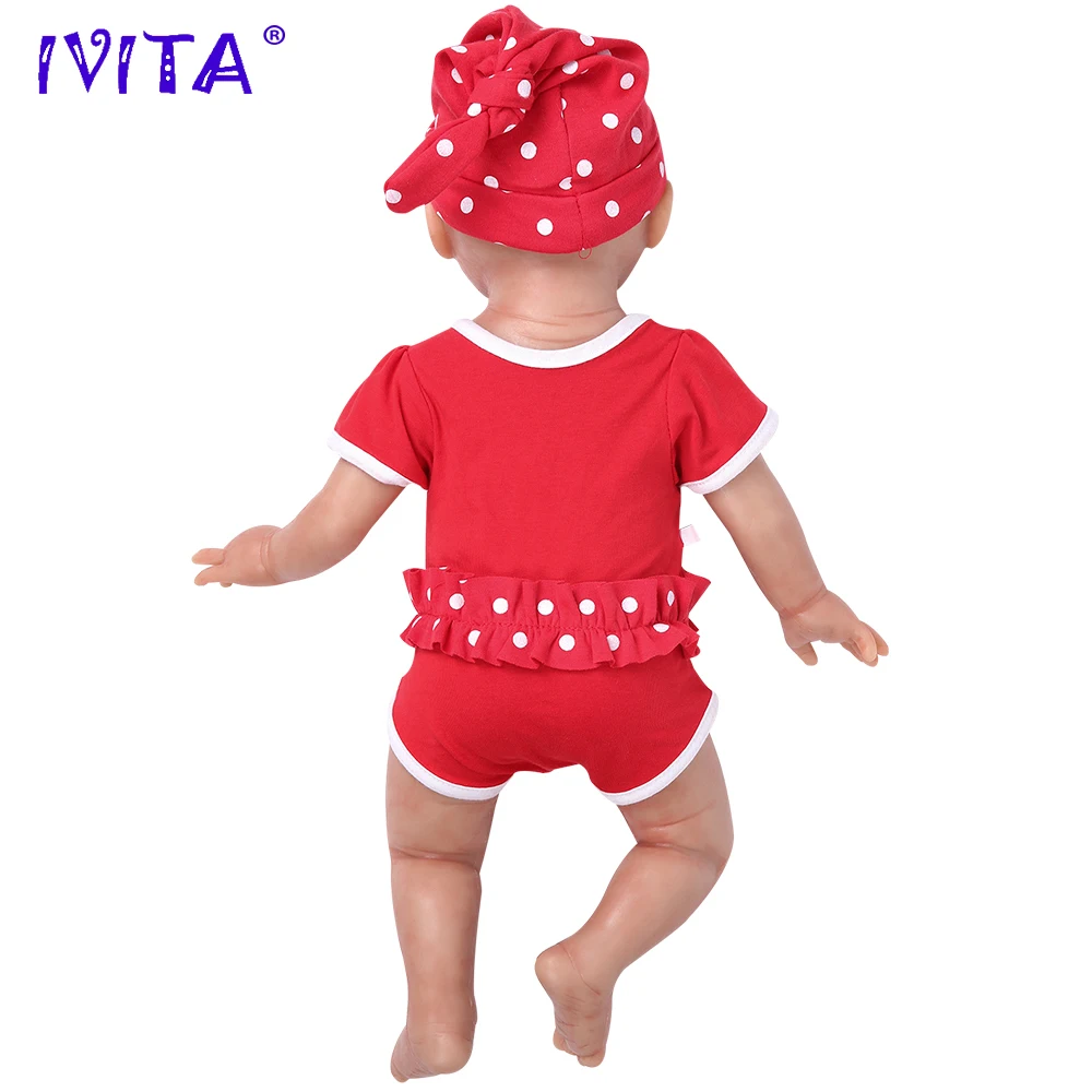 IVITA WG1515 50 см 3960 г реалистичные голубые глаза силиконовые новорожденные младенцы мягкие реалистичные игрушки для девочек