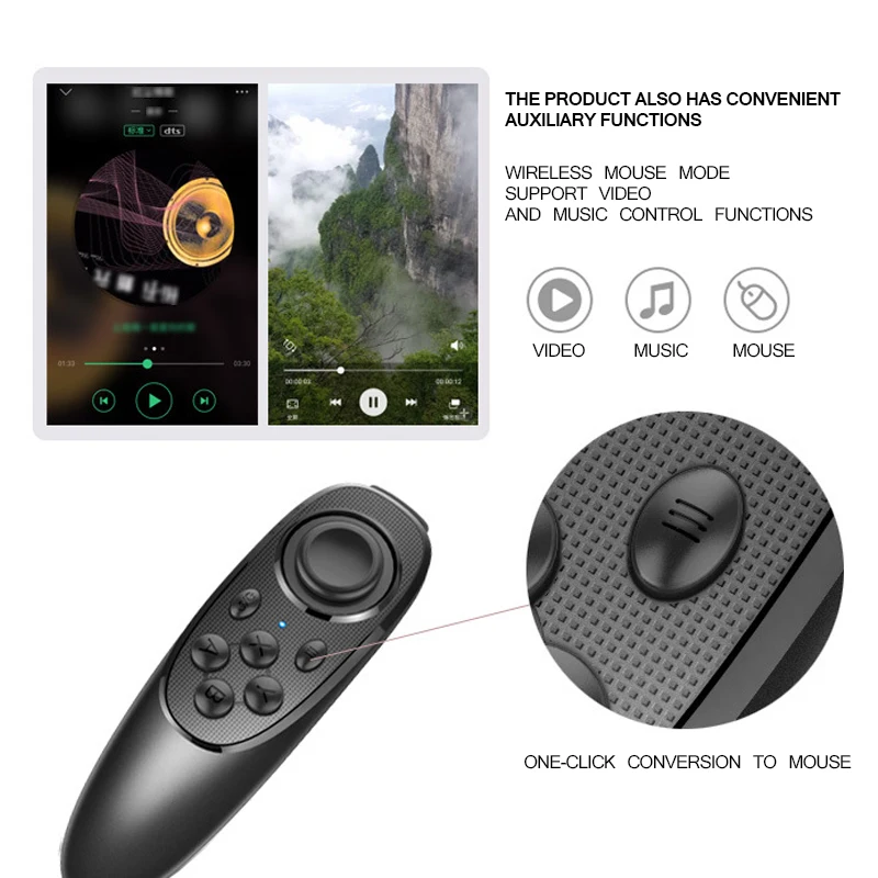 Новый портативный пульт дистанционного управления VR Bluetooth геймпад беспроводной