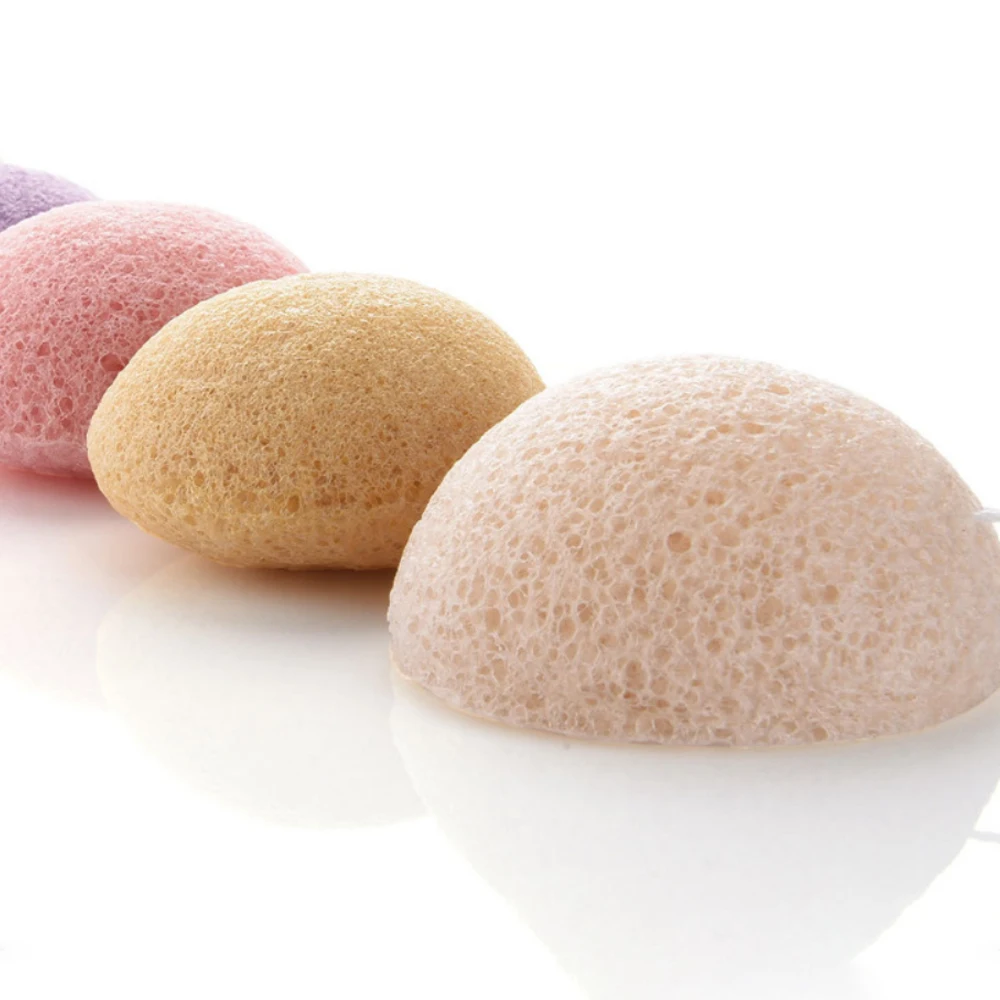 Губка Konjac 1 шт. 5 натуральных цветов косметическая губка для очищения лица уход за