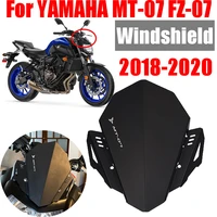 windshield for yamaha mt07 mt 07 fz 07 fz07 2018 2019 2020 accessories motorcycle windscreen upper cover baffle wind deflector