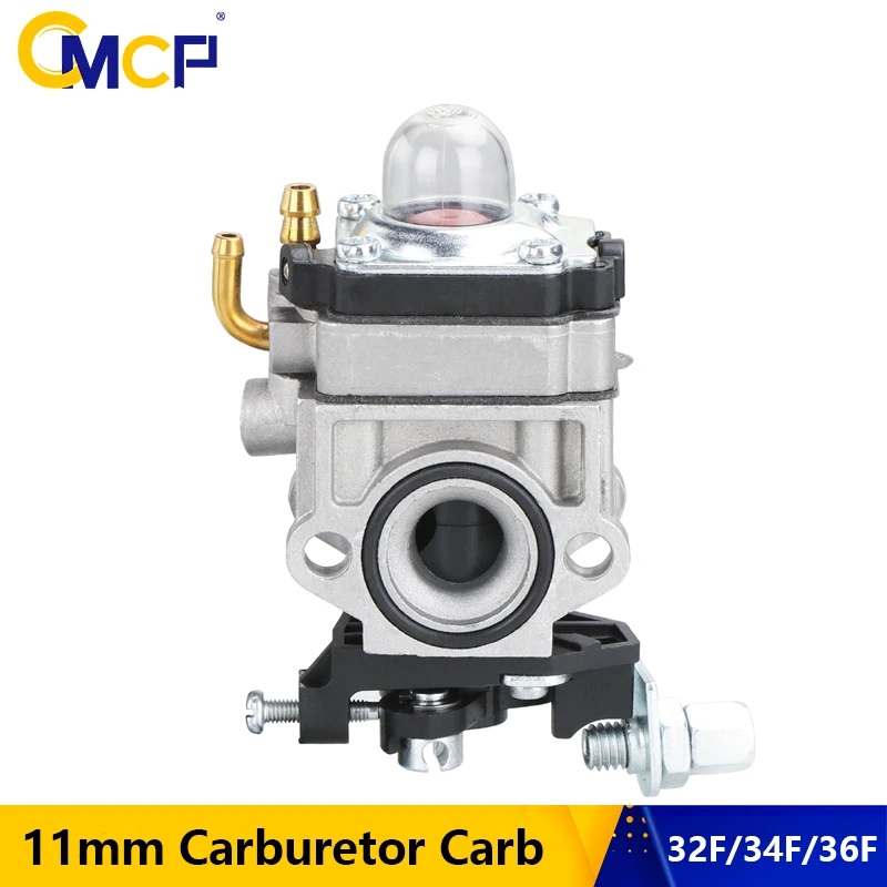 

CMCP 11mm Carburetor Carb For TU26 32F 34F 36F Hedge Trimmer for T242 Carburetor 40 41.5 43cc 2 Stroke Lawn Mower Brush Cutter