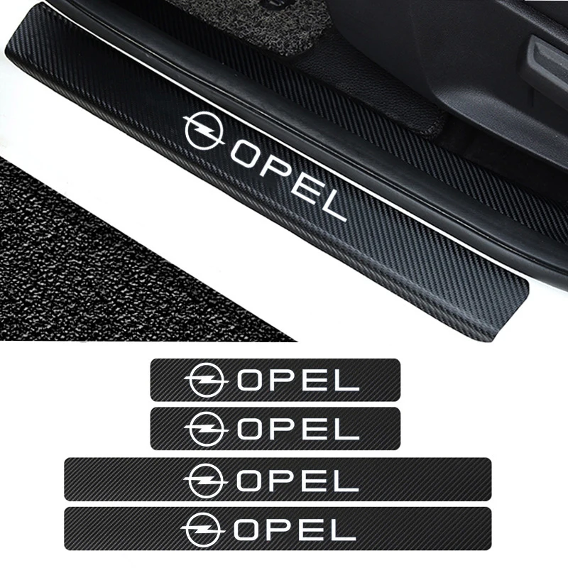 Автомобильный Стайлинг наклейка на порог двери защитный комплект для Opel Zafira Insignia