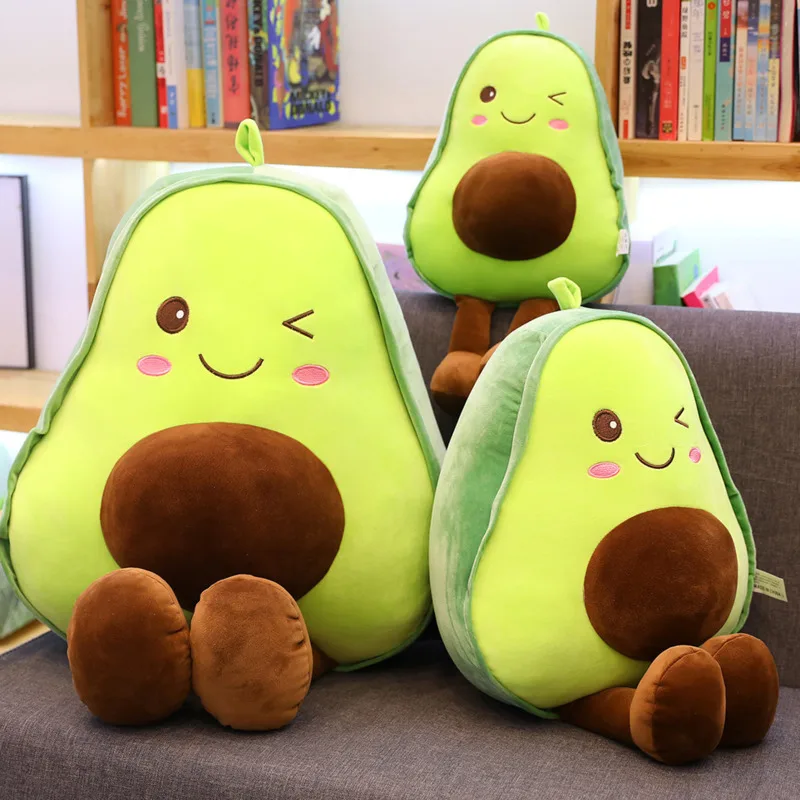 

30-60cm Kawaii Acocado Plush Toys Soft Avocado Stuffed Doll Stuffed Fruit Dolls Plant Plush Toys Pillows Christmas Gifts For Kid