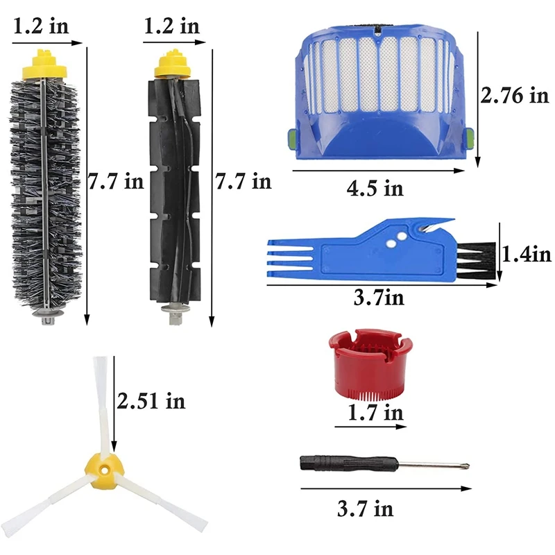 

Promotion!Replacement Parts Accessories Kit Compatible for IRobot Roomba 500 600 Series (Not Fit for 645 655 675)