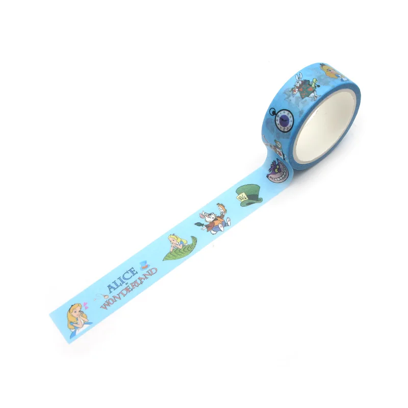 

FD0471 In Wonderland Adhesive Tapes DIY Masking Tape Funny Stickers Decorative Stationery Tapes