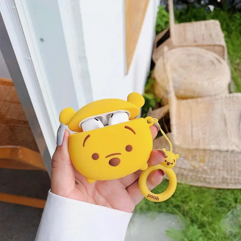

Disney Airpods Case Winnie Ther Pooh Bear 3D Silicone Protective Cases for Airpods Pro Airpod 2 Air pods 1 Eeyore Tiger Piglet
