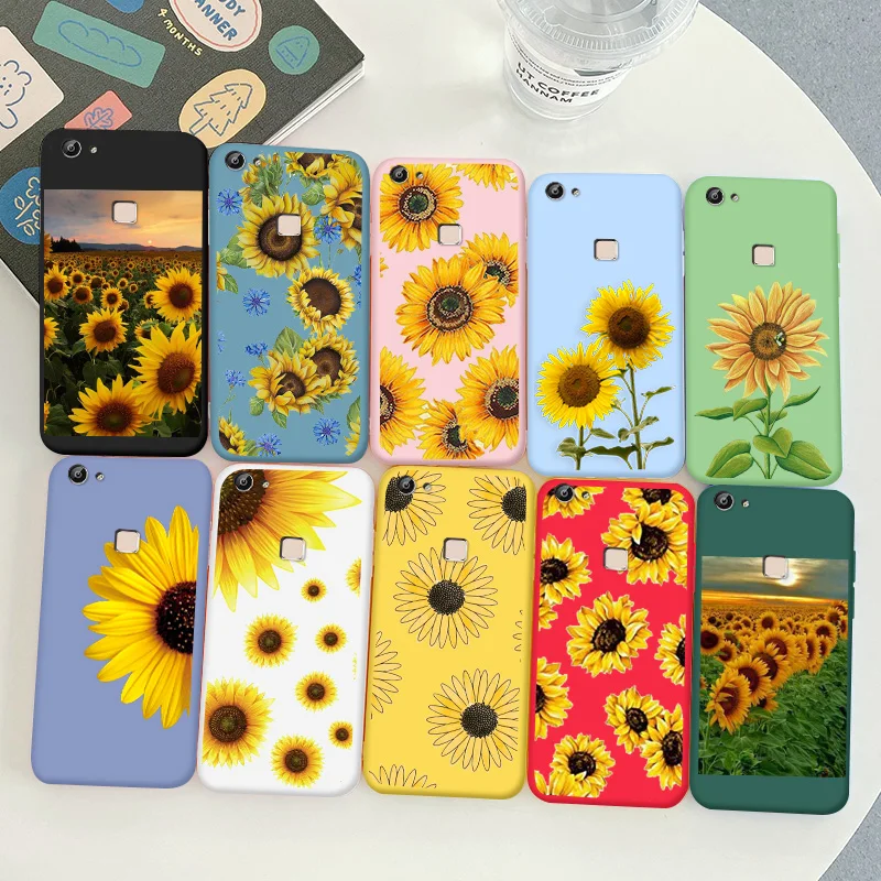 

For VIVO x6 Plus Protective Shell Silicone Soft Shell Phone Case Candy Color Case Fashion Silicone Color Chrysanthemum