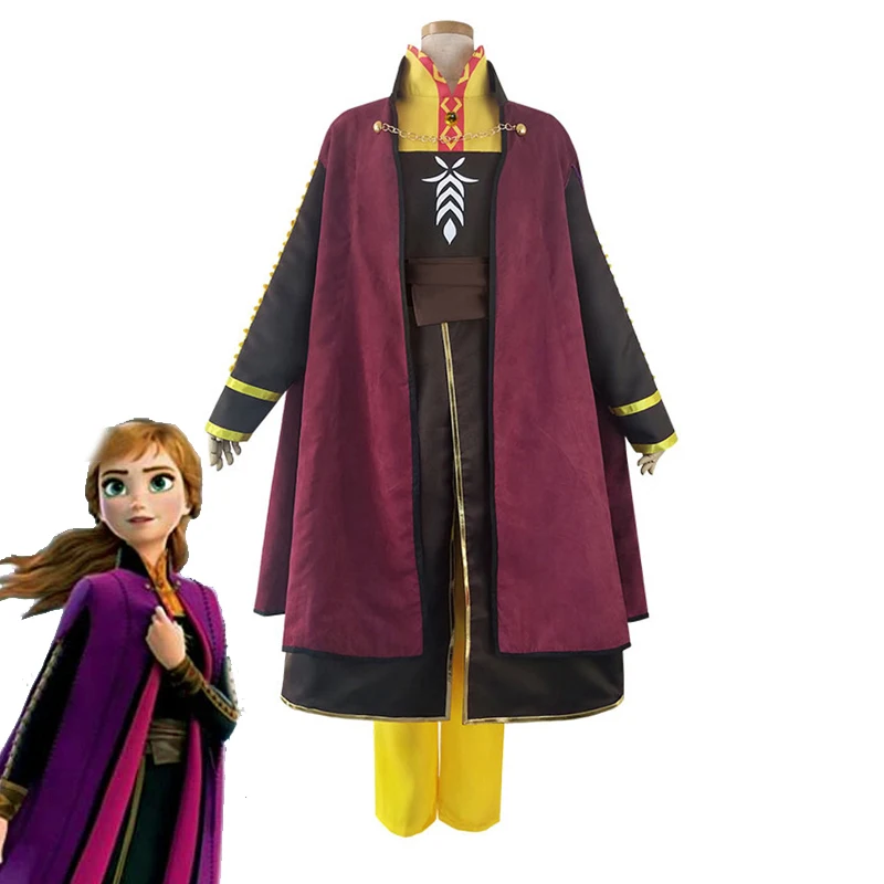 Маскарадный костюм Анны на Хэллоуин нарядное платье принцессы королевы для