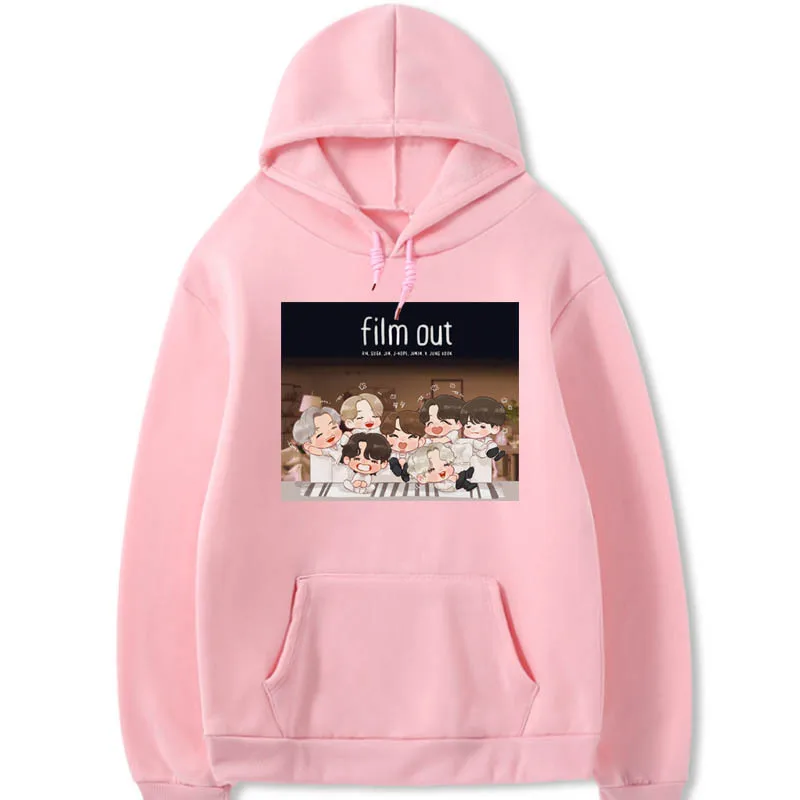 

Kpop Bangtan Boys FILM OUT Men's/Women's Hoodie Casual Hip Hop Retro Unisex Streetwear Sweatshirt Loose Oversize Pullover Tops