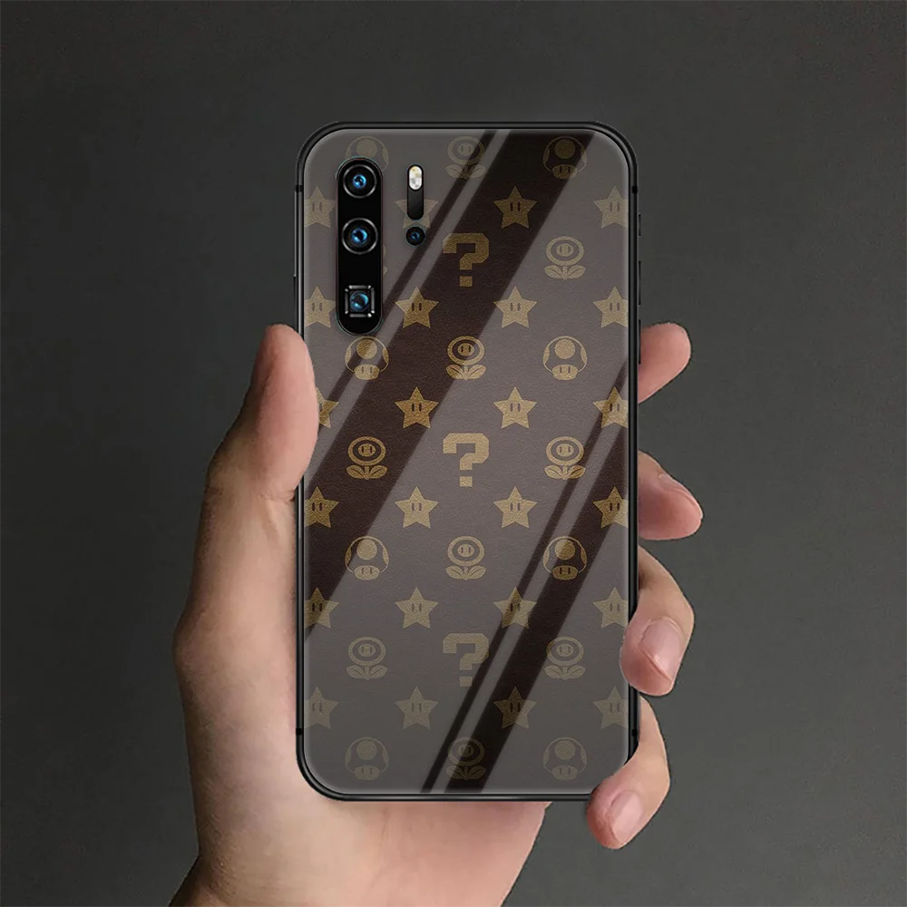 

Super Brothers Cartoon Mario Phone Tempered Glass Case Cover For Huawei P Nova Mate 5T 20 30 40 Pro Lite Smart 2019 2021 Pretty