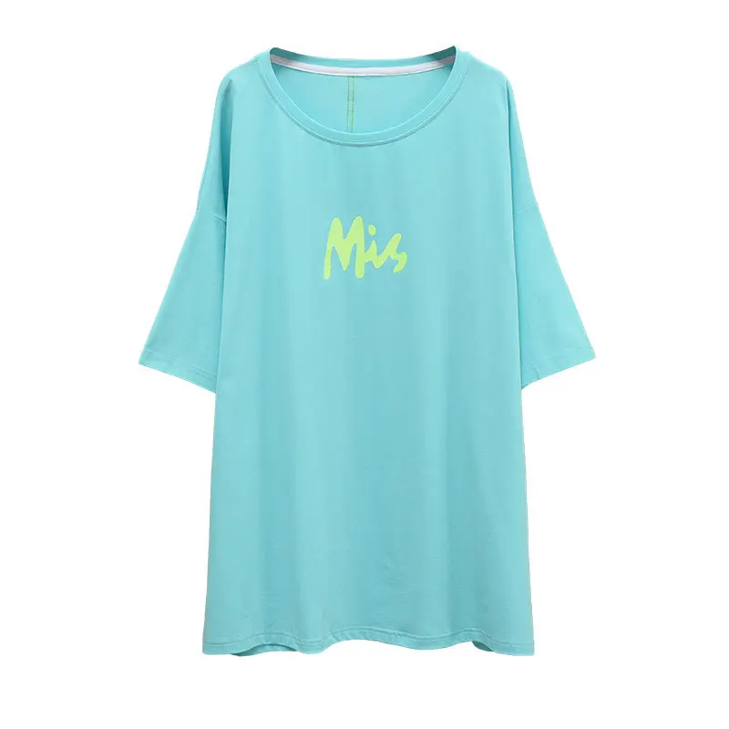 

2021 Summer New Loose Plus Size Thin Tops Korean Lazy Style Simple Solid Color Ins Women Short Sleeved T-shirt Free Shipping