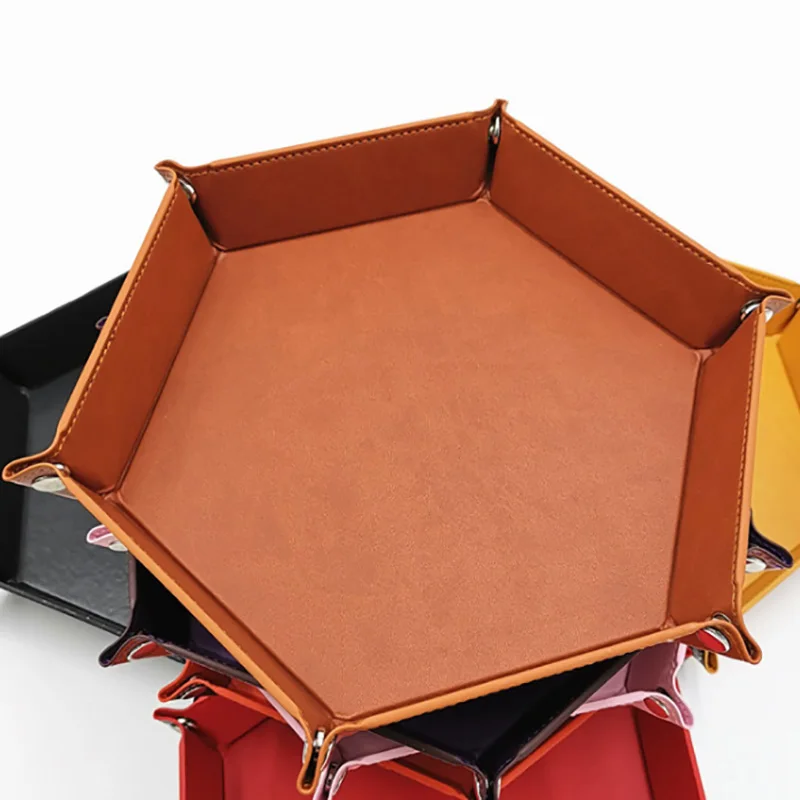 7 видов портативный складной лоток коробка с кубиками из искусственной кожи для